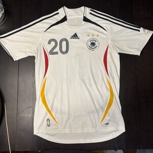 Germany 2006 World Cup Podolski #20 Adidas Home Jersey M Fits L